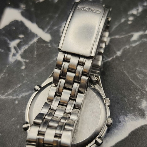Seiko 7T32-7C60 "Panda" Alarm Chronograph watch, vintage 1996