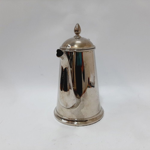 Vintage stainless steel teapot 0.75 L chrome-silver