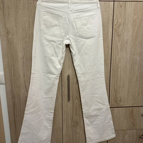 Benetton white flared jeans like new, size 42