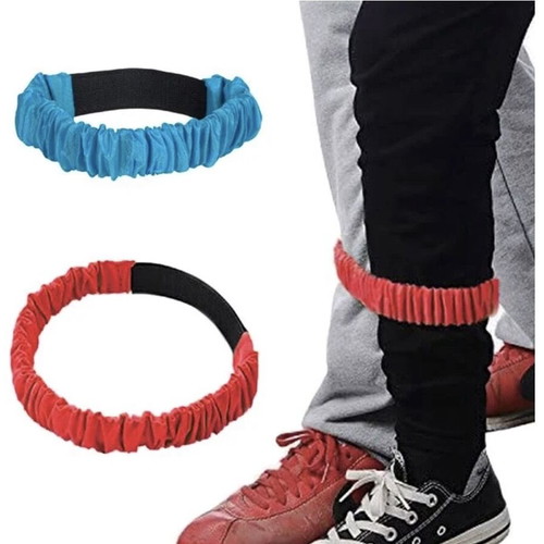 Legged Race skill game used, tied legs blue and red, set of 2