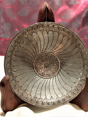 19th Century Ecclesiastical Plaque used, bronze tin-plated Zeon