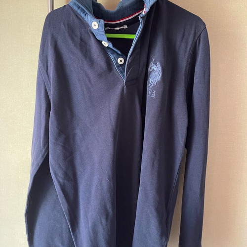 Polo kids shirt used, blue, 10 years, size 140 cm