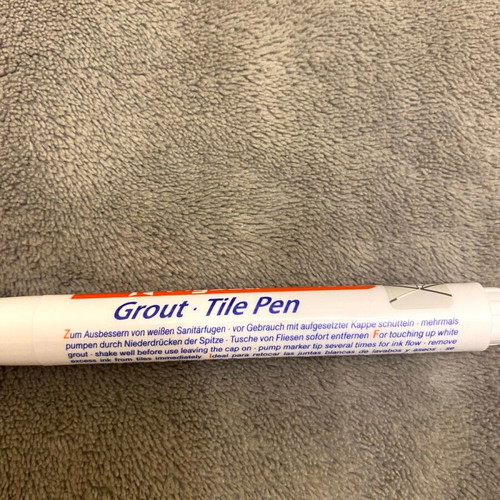 Grout tile pens pack of 6 white, new, unused