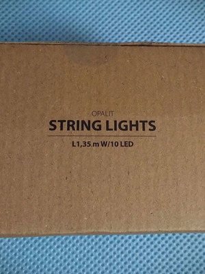 Christmas New Year String Lights new, 10 pcs, warm light