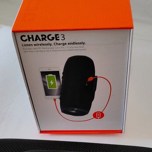 JBL Charge 3 Stealth Edition portable Bluetooth speaker