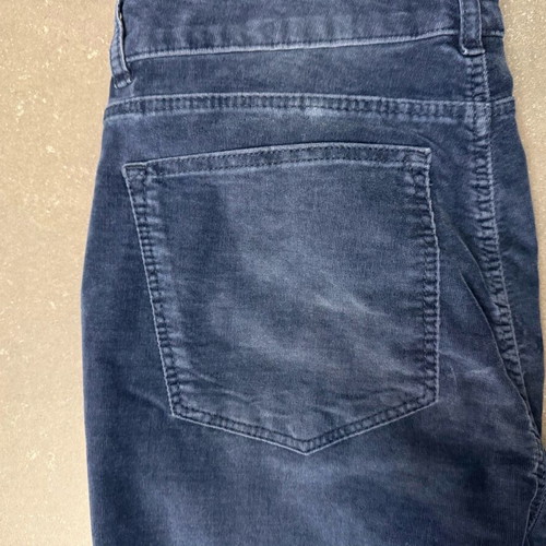 Massimo Dutti women's slim corduroy pants blue like new