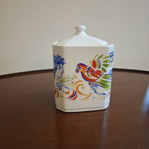 Vintage Sugar Container porcelain design by Stathopoulos like new
