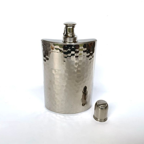 Antique hammered flask West Germany US Zone 1950s used