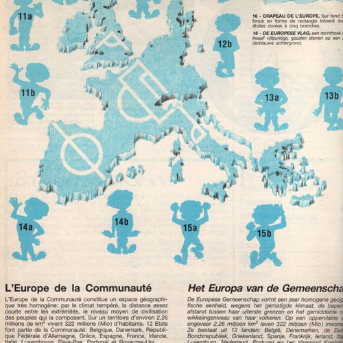 Panini Europe Sticker Album new, collectible political edition 1986