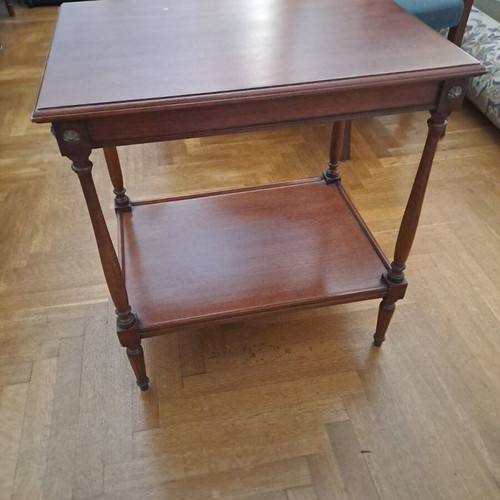 Vintage wooden coffee table with sliding surfaces, like new