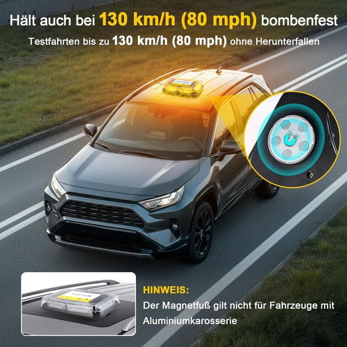 Rotating LED Strobe Light 12-24V 90 LEDs Emergency Beacon New