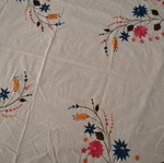 Tablecloth used 0.70x0.70 embroidered