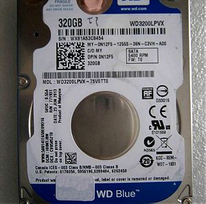 Western Digital 320GB SATA2 2,5" 7mm
