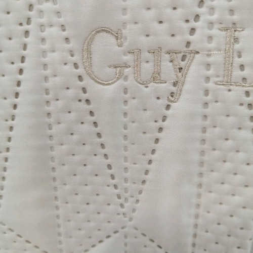 Guy Laroche Ruby Satin Ivory Quilt Set of 3 New
