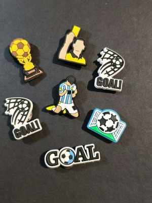 Crocs Charms Jibbitz soccer set brand new, multicolor