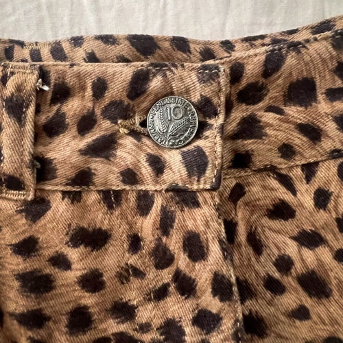 Fendissime vintage leopard mini skirt