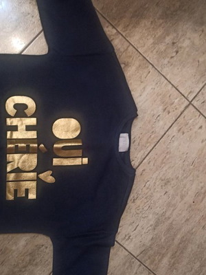Girls' sweatshirt used, blue, size 140 cm