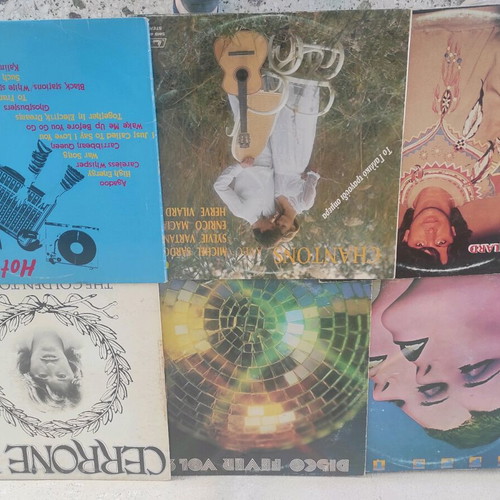 Vinyl records used, pack of 60 foreign content