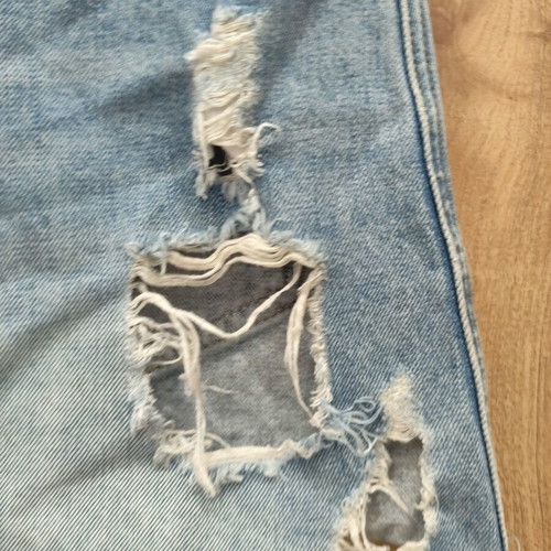 Tally Weijl Y2K low-rise denim mini skirt like new, light blue