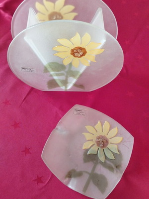 Vetropolis l' arte di Murano vase and ashtray set new