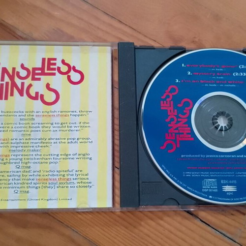 Senseless Things Everybody's Gone CD single like new, punk