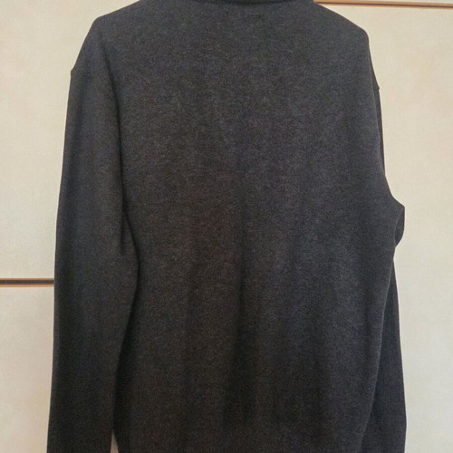 Men's long-sleeve shirt with collar XL like new, black and gray