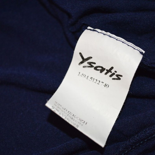 Ysatis Navy Blue V-Neck Short Sleeve Top like new, size S