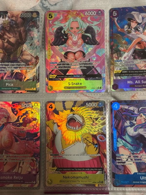 One Piece alternative art cards new in NM condition