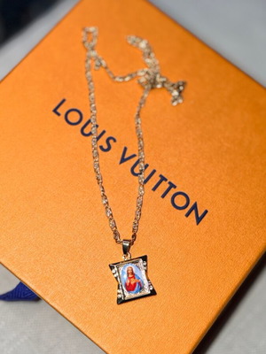 Unisex pendant necklace gold color stainless steel with colorful rhinestone new