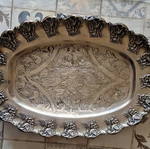 Silver-plated serving tray like new