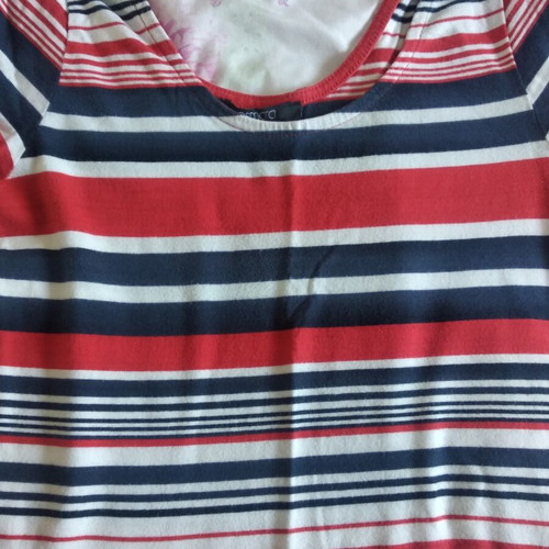 Esmara striped dress like new, size S, blue and red