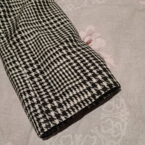 Houndstooth pattern blazer jacket used, checkered design