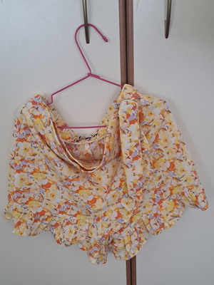 Name It Girls Floral Skort size 140 like new