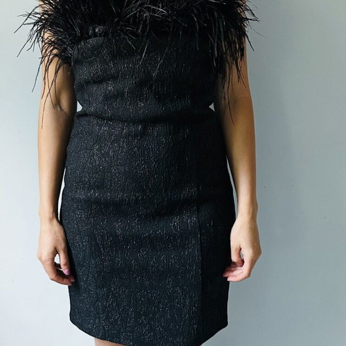Junona dress black like new, worn once, size XS