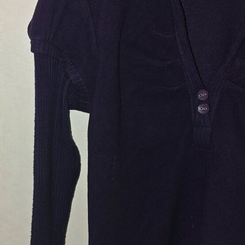 Vergi blouse purple suede like new, size S
