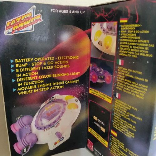 Lazer Saucer 2001 new flying saucer toy with lights and sounds