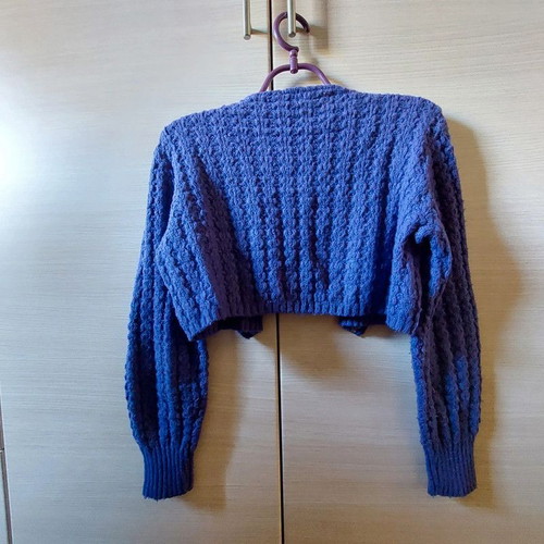 Knitted bolero purple like new, size Small/Medium La Palma