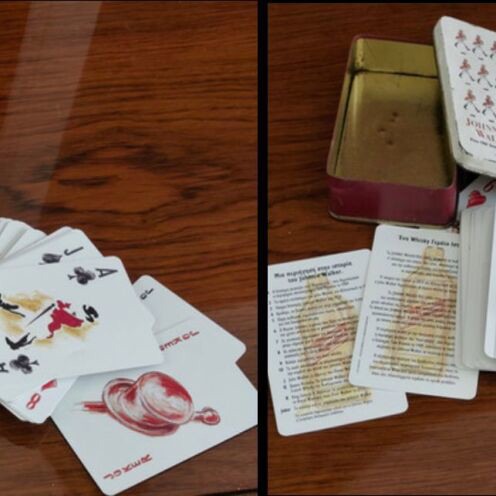 Plastic Playing Cards Johnny Walker and Red Deck like new, set of 3