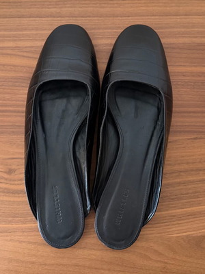 Whistles μπαλαρίνες slip-on σαν καινούργιο, μαύρο δέρμα με κροκό υφή, νούμερο 39