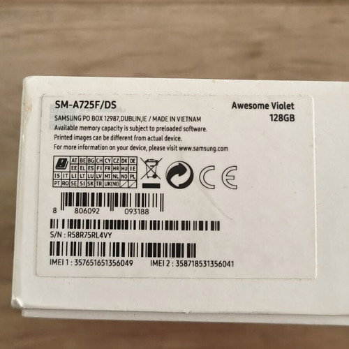 Samsung Galaxy A72 Violet 128GB box used