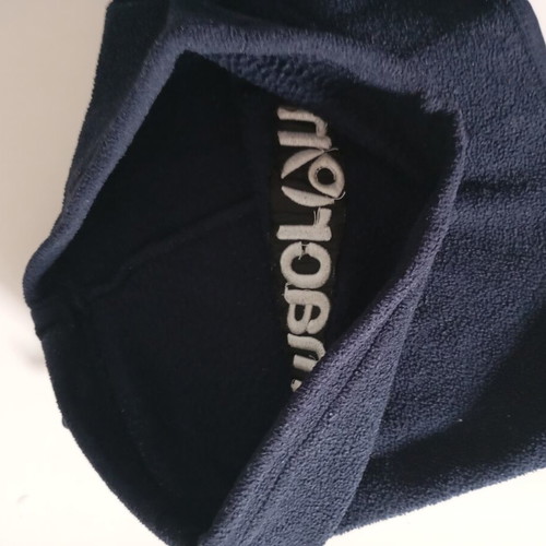 Macron Football Neck Warmer like new, dark blue with elastic
