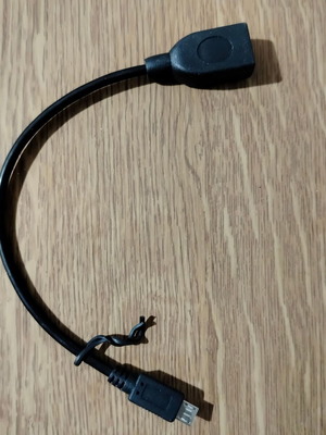 Adaptor MicroUSB to USB A female με καλώδιο σαν καινούργιο