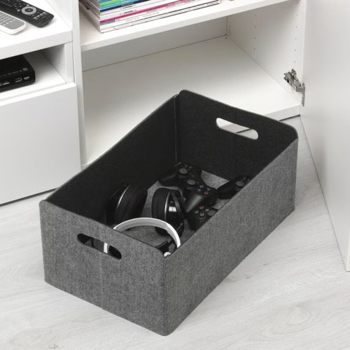 Besta IKEA felt storage baskets, pack of 2, grey