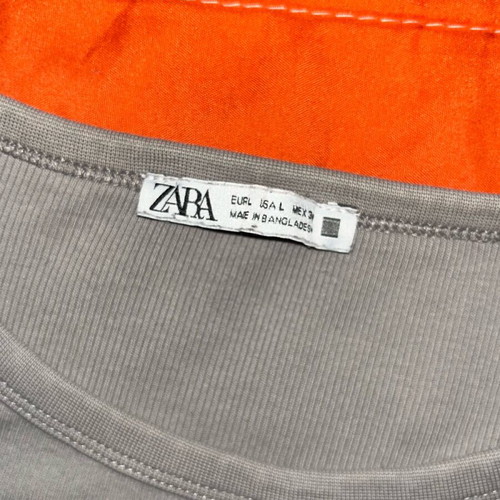 Zara Basic Top used, size L, gray