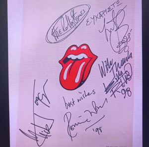 Αυτογραφο Rolling Stones
