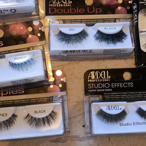 Eyelashes new, various sizes and types