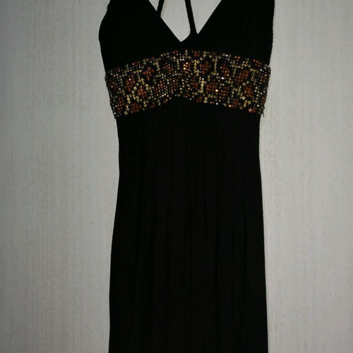 Sky dress used, black, sexy evening, size S