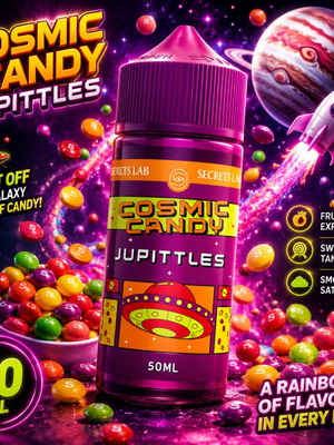Jupittles 50ml Cosmic Candy by Secret's Lab new