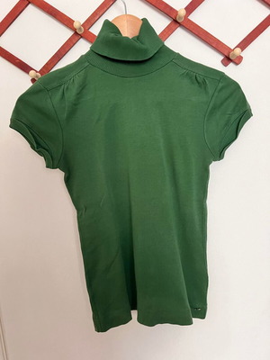 Bershka blouse used medium, turtleneck, dark green
