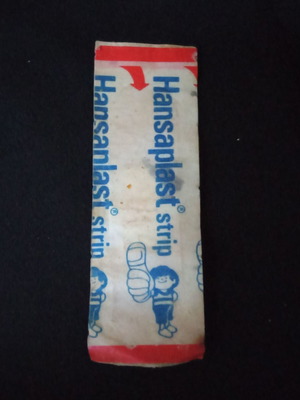 Hansaplast vintage packaging used, collectible from 1980s